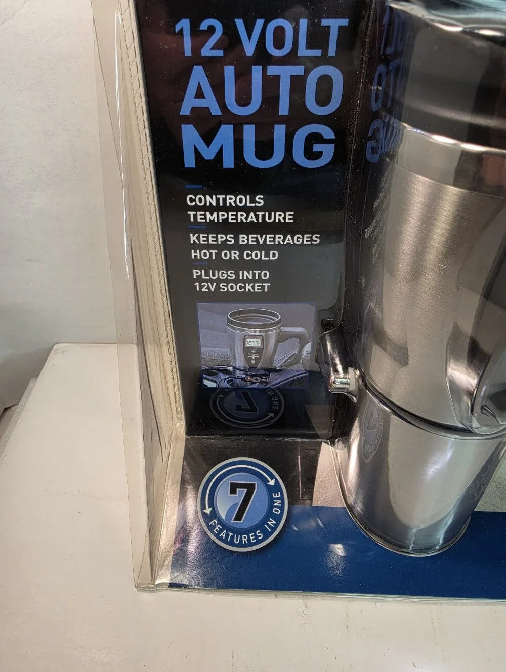 Smartgear Travel Mug Auto 12V Digital Heated Travel Mug Hot Stainless Coffee Cup